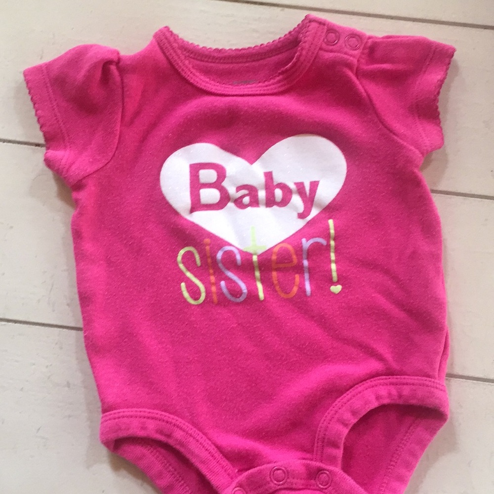 Falls Creek Baby Sister bodysuit 0-3M